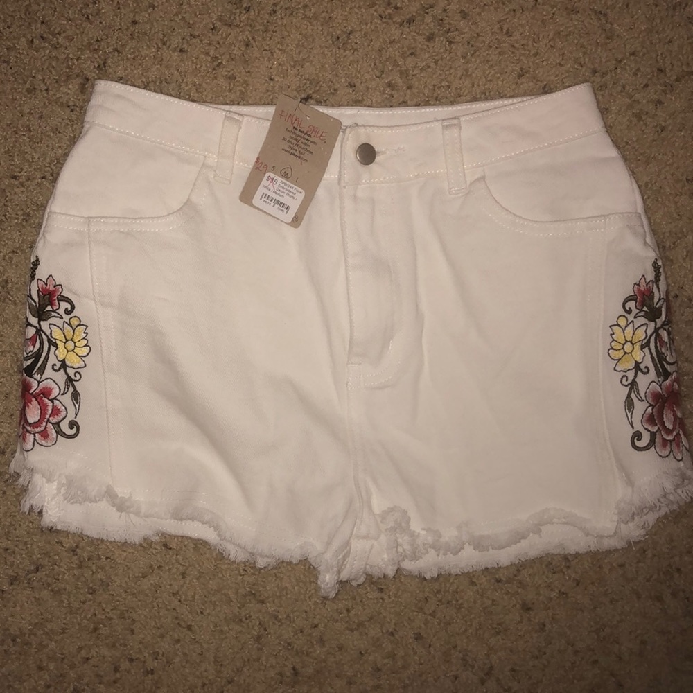 white shorts